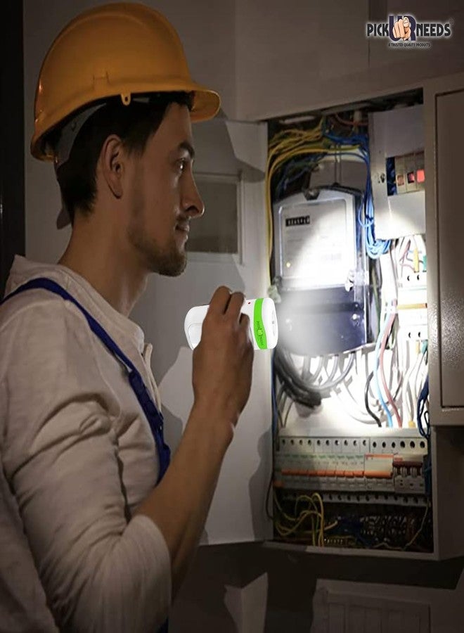 Pick Ur Needs Rechargeable Home Emergency Flash Light 2 Modes LED Floor Lantern Lamp Camping Light (Green) - Image 4